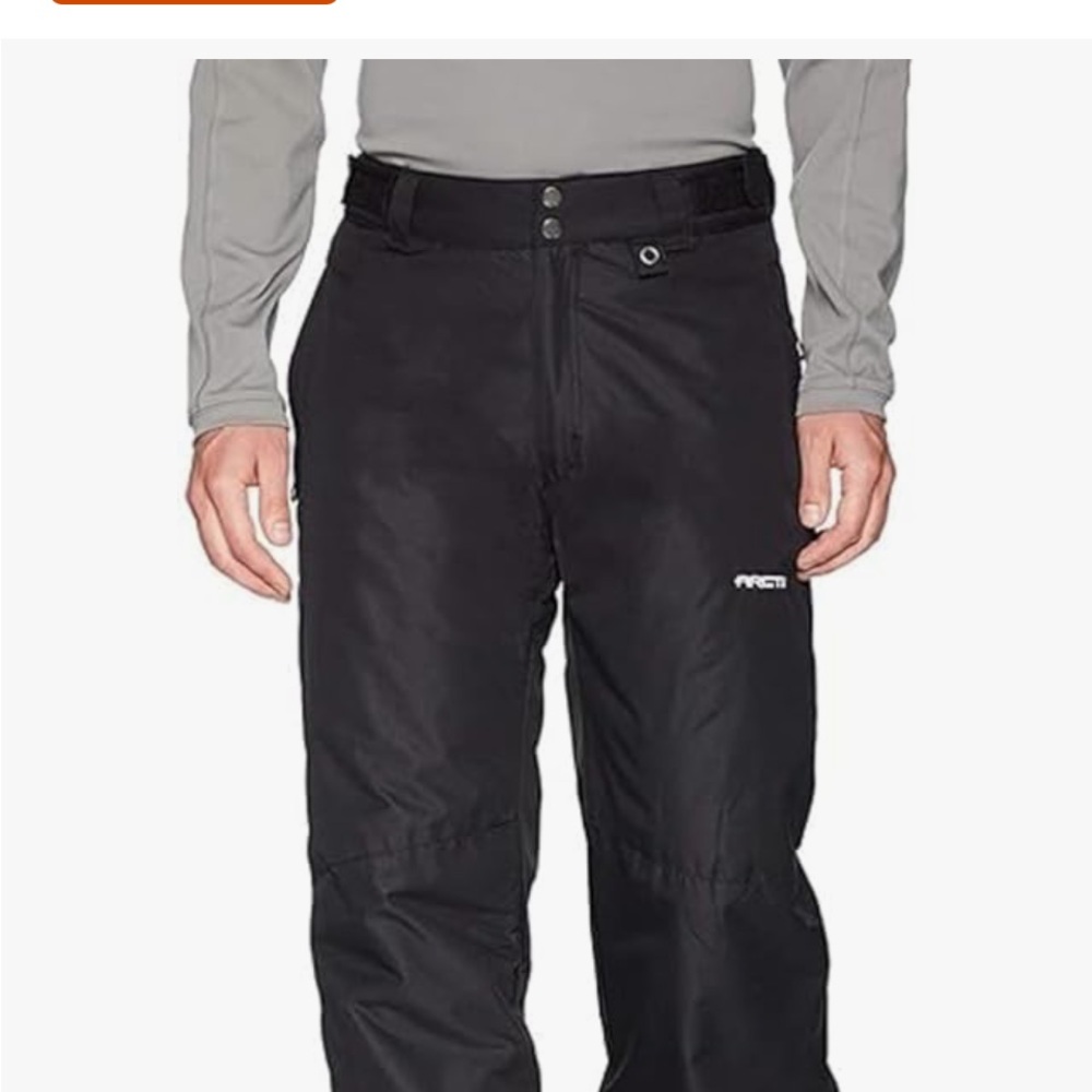 💁‍♀️💁‍♂️UNISEX EvoShield Men's Black Cargo Snow Pants - Picture 6 of 8